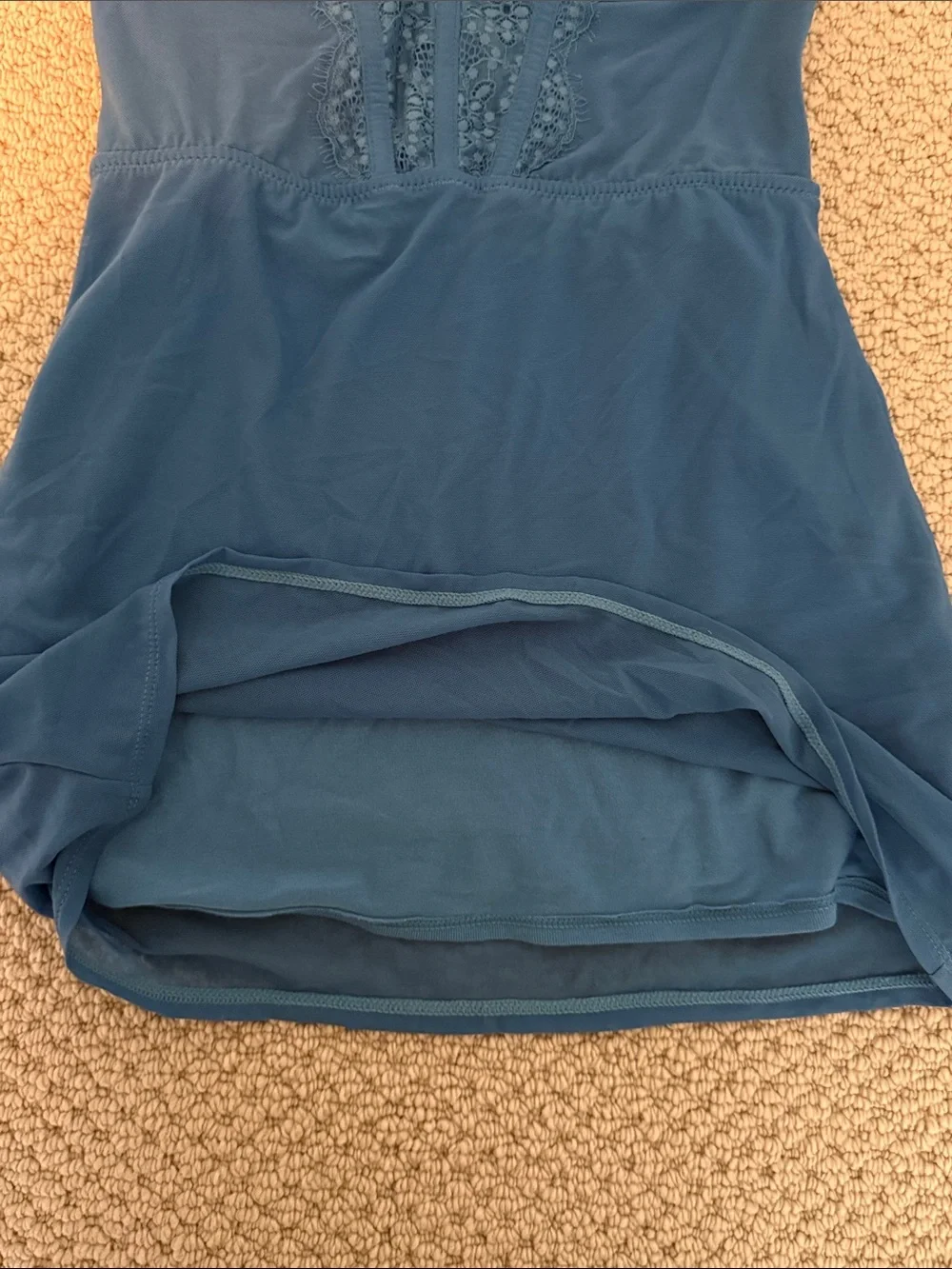 Urban Outfitters Size Extra Small XS Women's Blue Lace-Trim Slip Dress NWT NEW